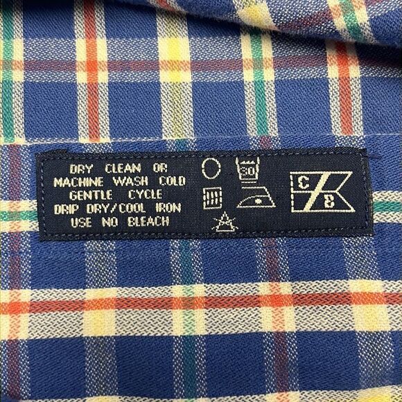 Cutter & Buck Men’s Cotton Button Down Short Sleeve Plaid Shirt with Collar- XL - Picture 11 of 13